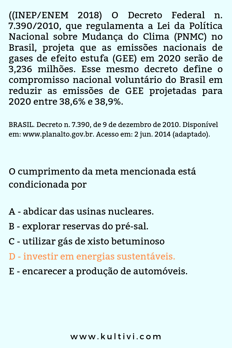 questao de geografia enem - blog kultivi